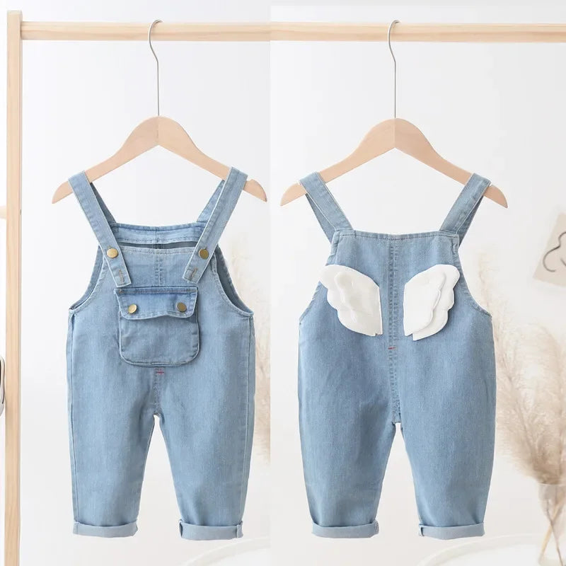 Toddler Long Denim Jean Overalls