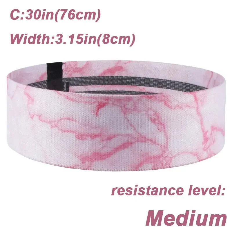 Marble Design Elastic Booty Bands Cardio Training