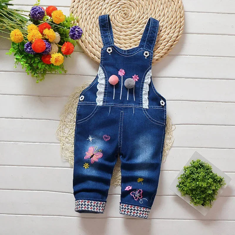 Toddler Long Denim Jean Overalls