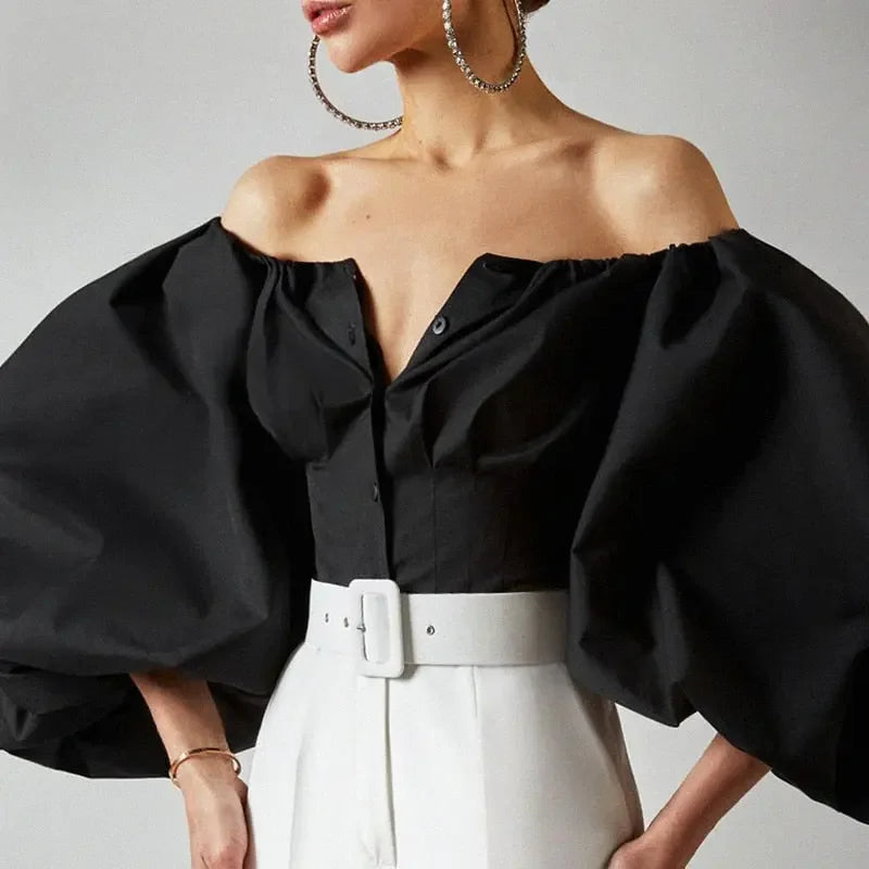 Lantern Sleeve Blouse