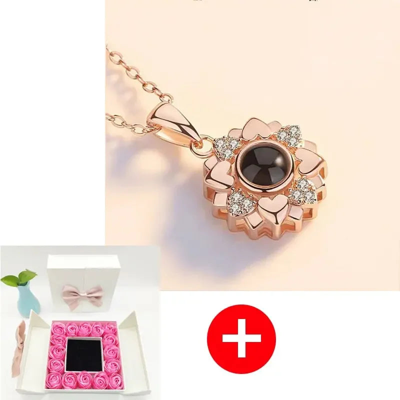 Valentines Artificial Rose & Jewelry Gift Box