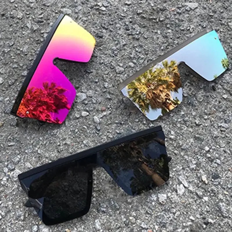 Techno Square Reflecting Sunglasses UV400
