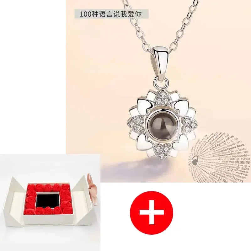 Valentines Artificial Rose & Jewelry Gift Box