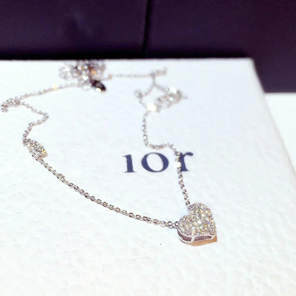 High Quality AAA Zircon Love Pendant Necklace