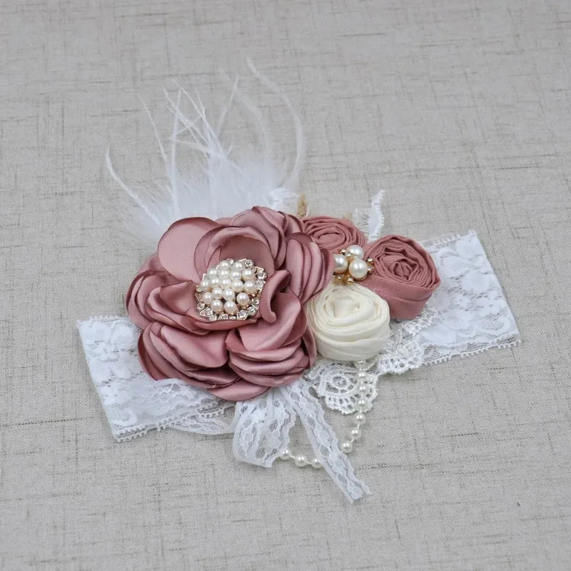 Vintage Flower Headband Baby Girls