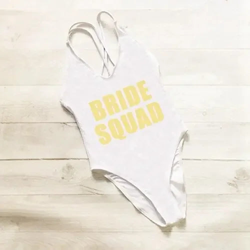 BRIDE SQUAD High Cut Swimsuit