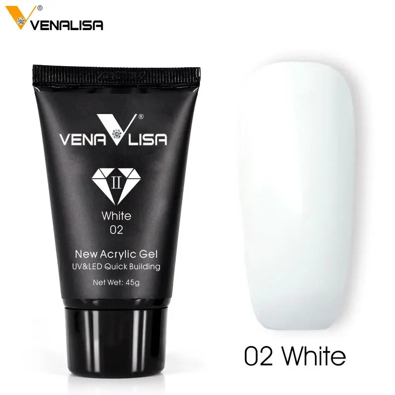 Venalisa Poly Nail Gel Nail Art French Nail Constraction Jelly Builder Extension Gel Acrylic Slip Solutions Clearnser Remover
