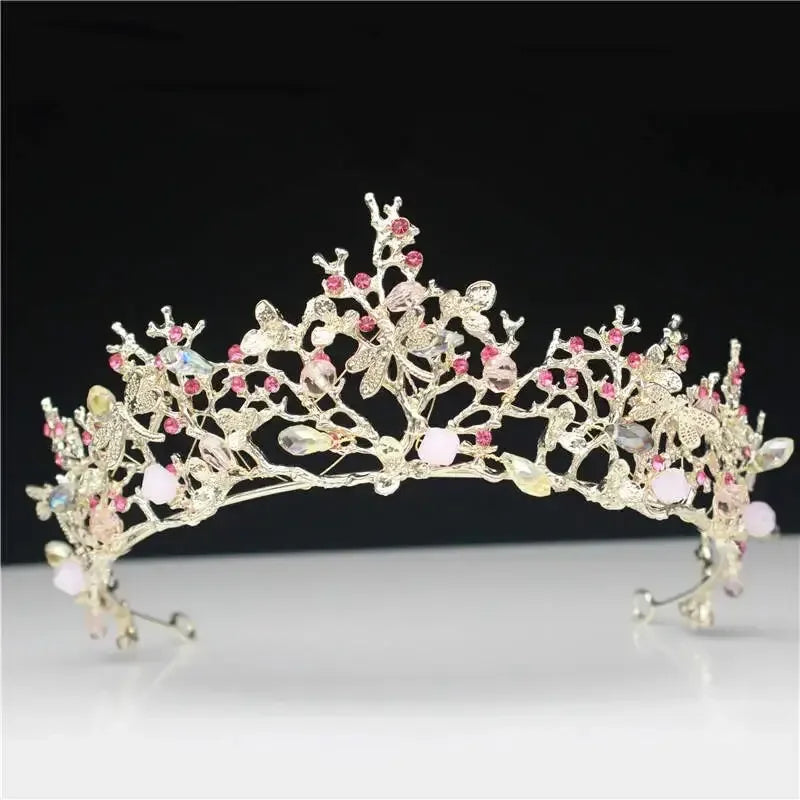 Vintage Baroque Bridal Wedding Tiaras and Crowns Women Bride Pageant Prom Hair Ornaments Wedding head Jewelry Accessories