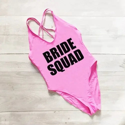 BRIDE SQUAD High Cut Swimsuit