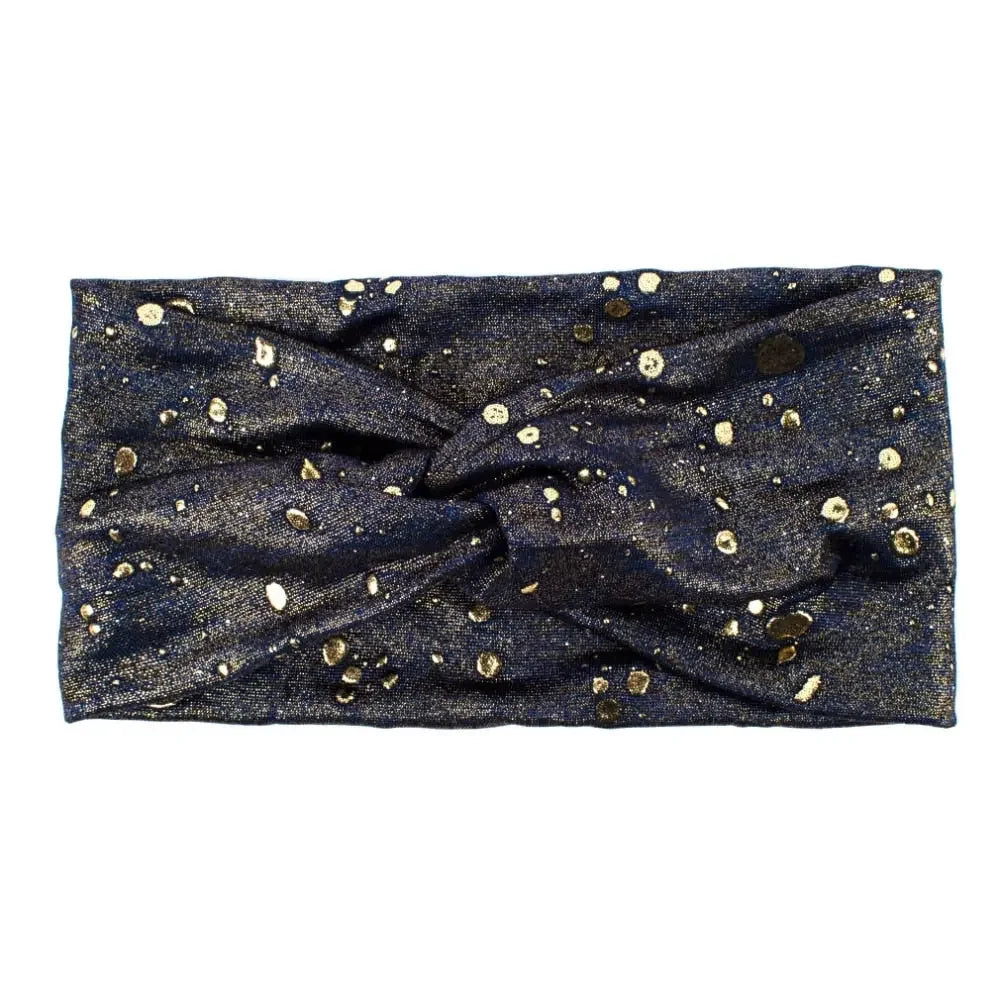 Metallic Color Wide Elastic Headband