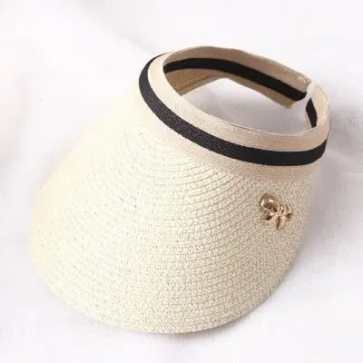 Handmade Adult & Child Matching Straw Visor Hats