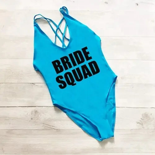 BRIDE SQUAD High Cut Swimsuit