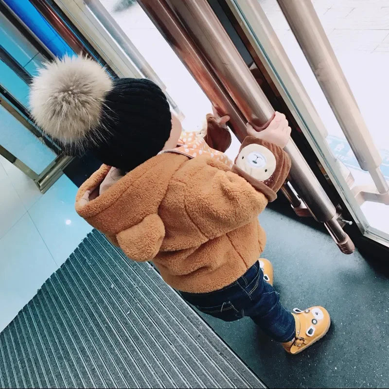 LUXKIDS Winter Classic Fur Pom Hat