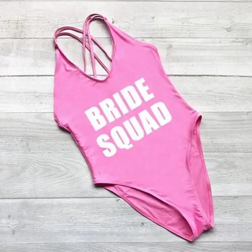 BRIDE SQUAD High Cut Swimsuit