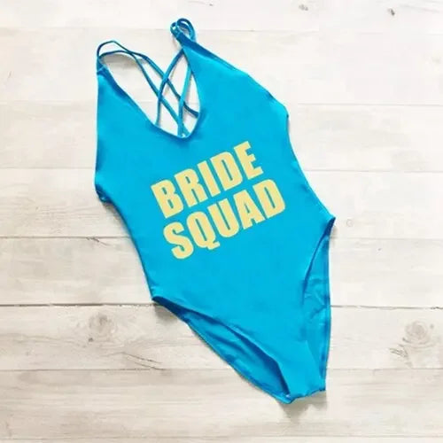BRIDE SQUAD High Cut Swimsuit