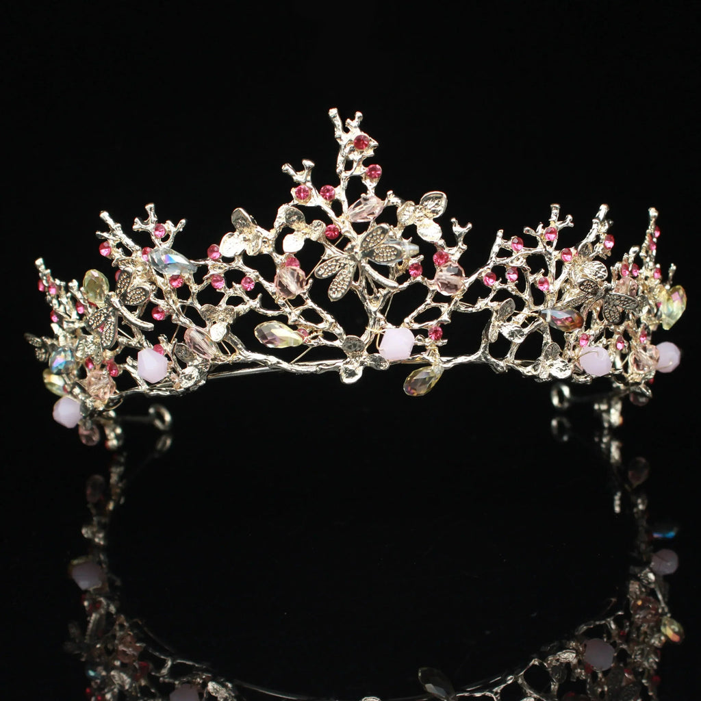 Vintage Baroque Bridal Wedding Tiaras and Crowns Women Bride Pageant Prom Hair Ornaments Wedding head Jewelry Accessories