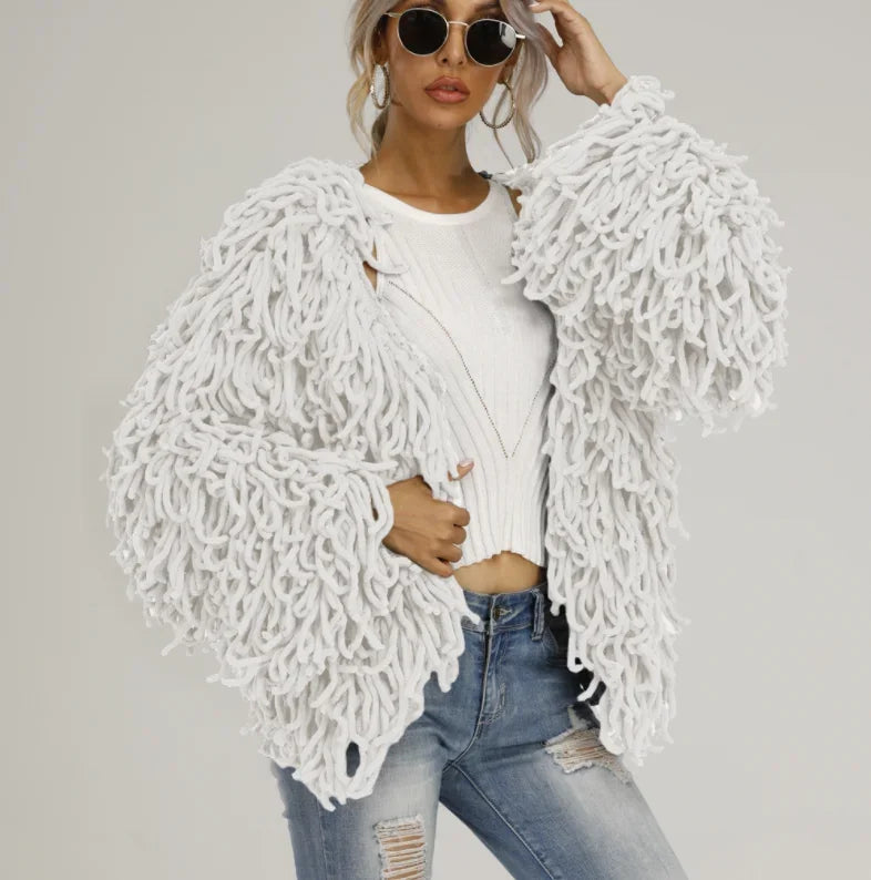 Women's Fringe Oversized Coat
