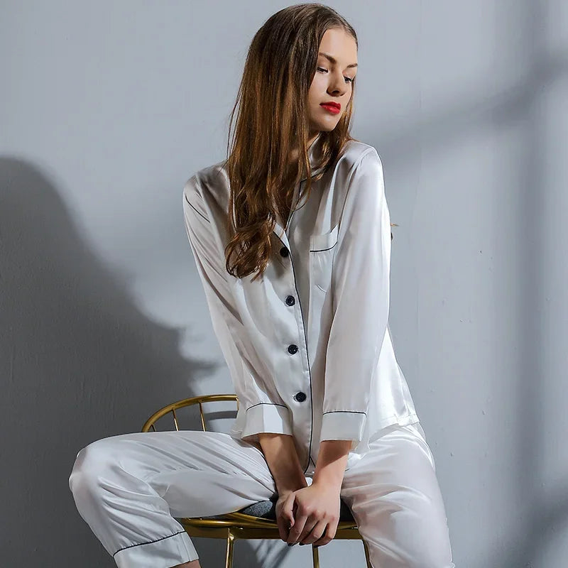 Lux Mulberry Silk Pajama Set