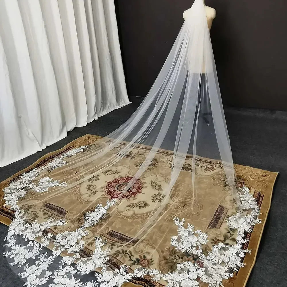 Royal Vintage Wedding Veil 3.5M Long