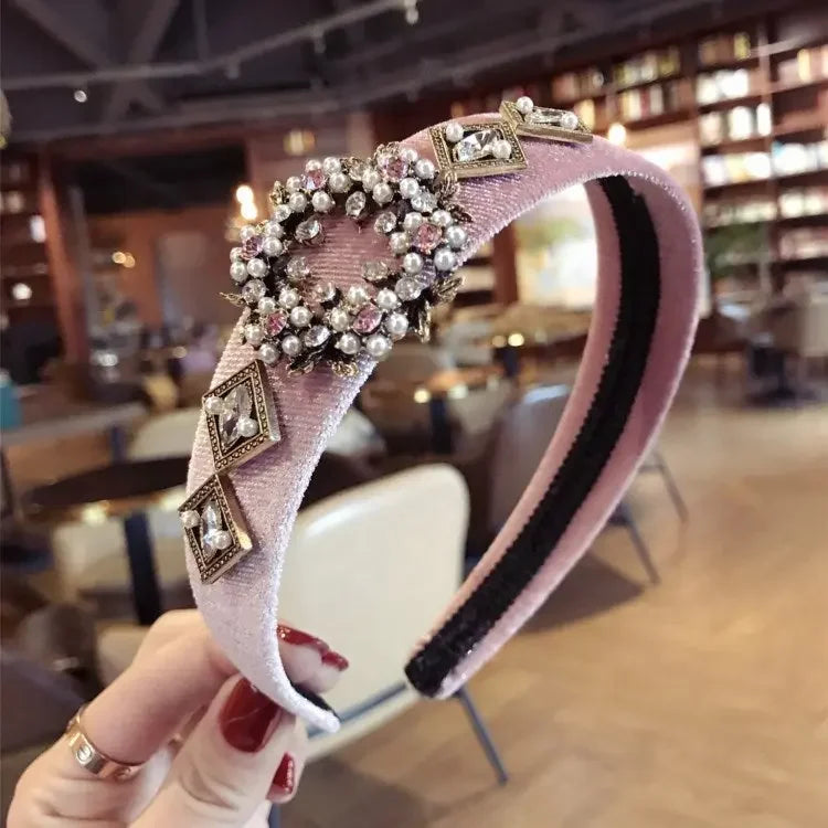 LUX Rhinestone Baroque Hairband