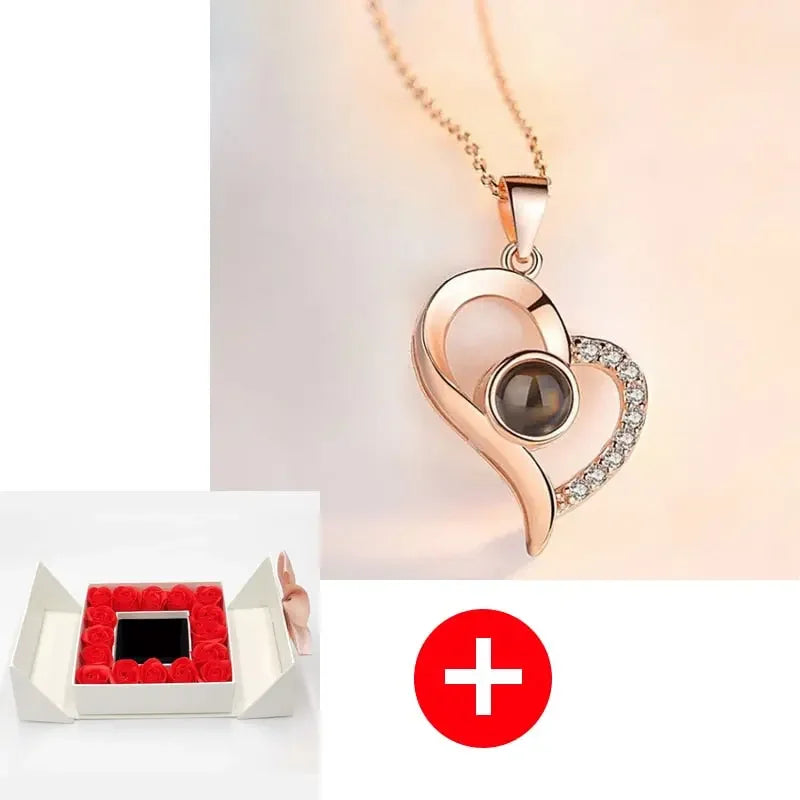 Valentines Artificial Rose & Jewelry Gift Box