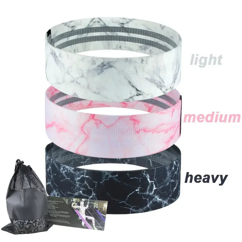 Marble Design Elastic Booty Bands Cardio Training