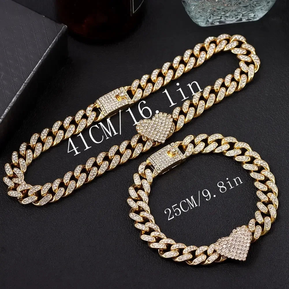 Iced Out Miami Link Choker Necklace