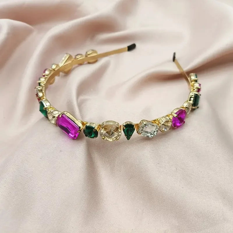 LUX Rhinestone Baroque Hairband