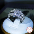 LUX White Zircon 925 Sterling Silver Ring