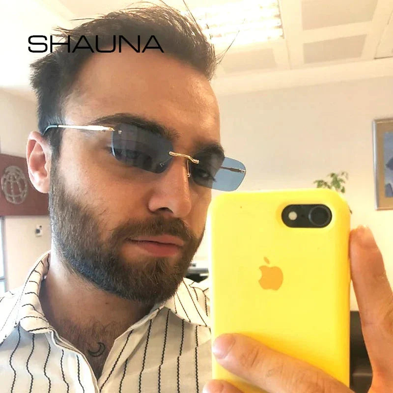 Fashion Rimless Sunglasses UV400
