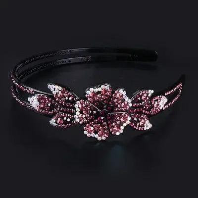 Wild Flower Pearl Rhinestone Headband