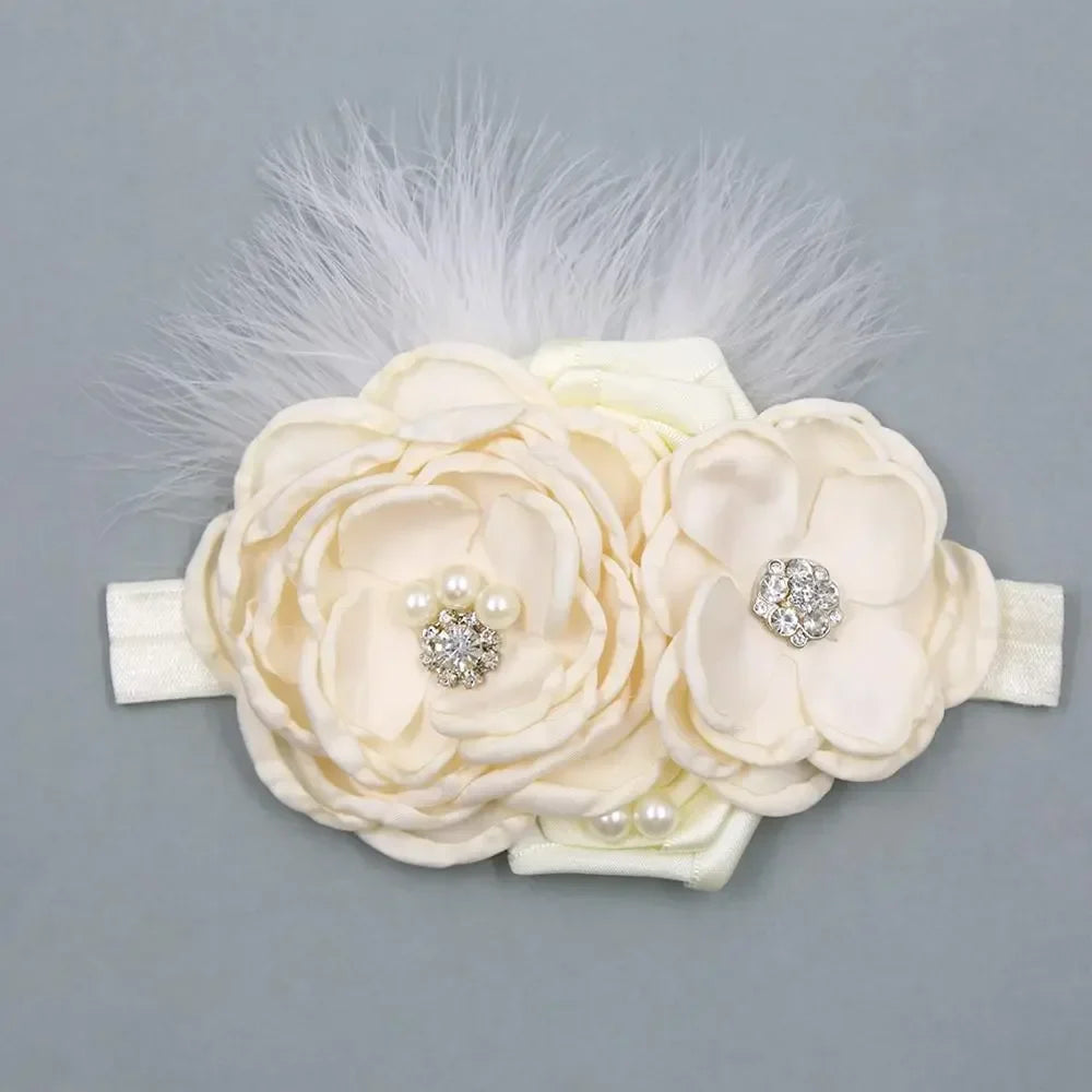 Vintage Flower Headband Baby Girls