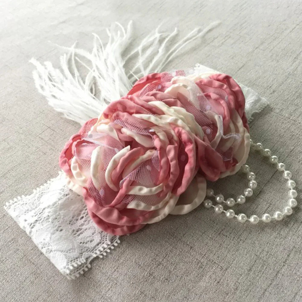 Vintage Flower Headband Baby Girls