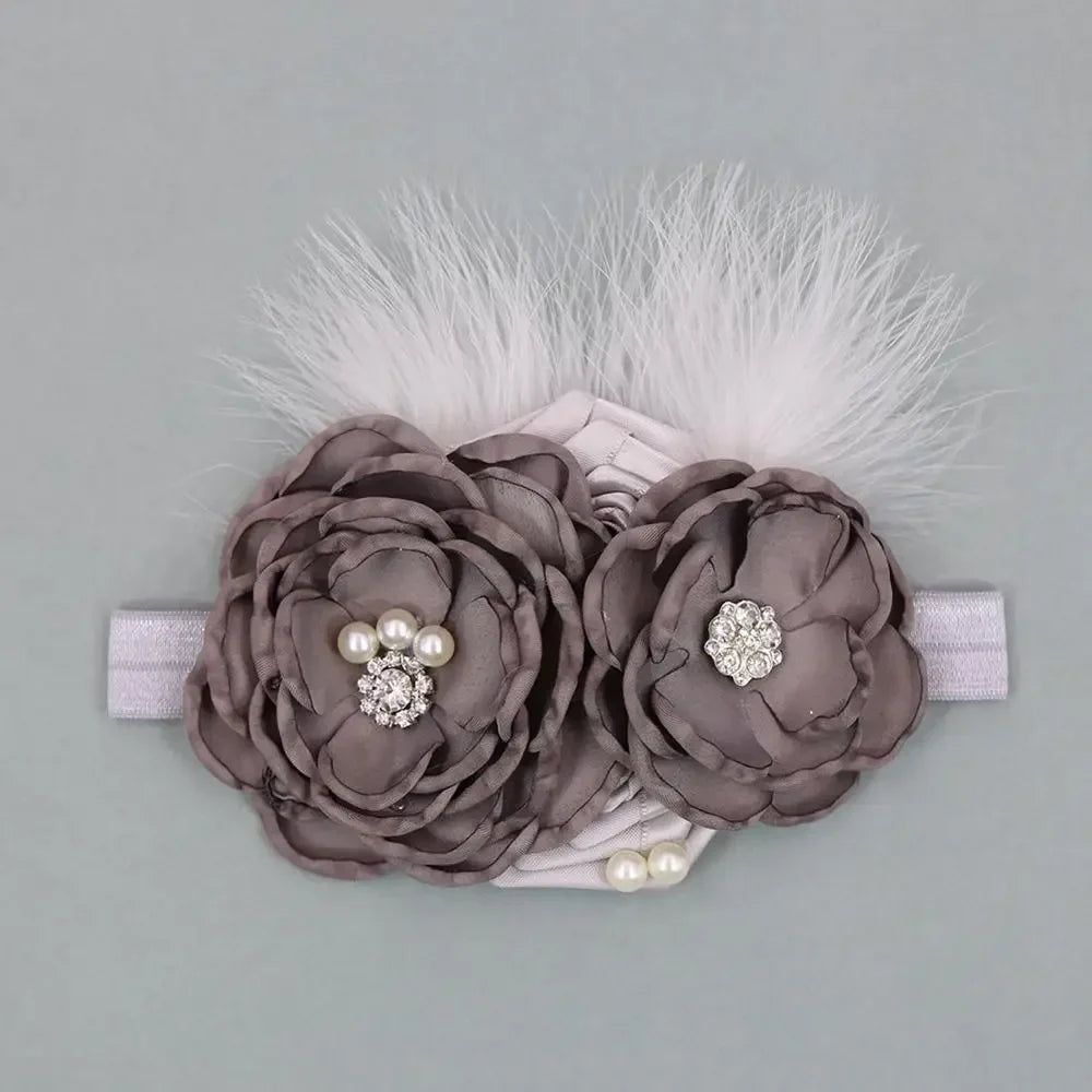 Vintage Flower Headband Baby Girls