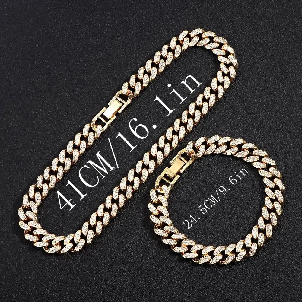 Iced Out Miami Link Choker Necklace
