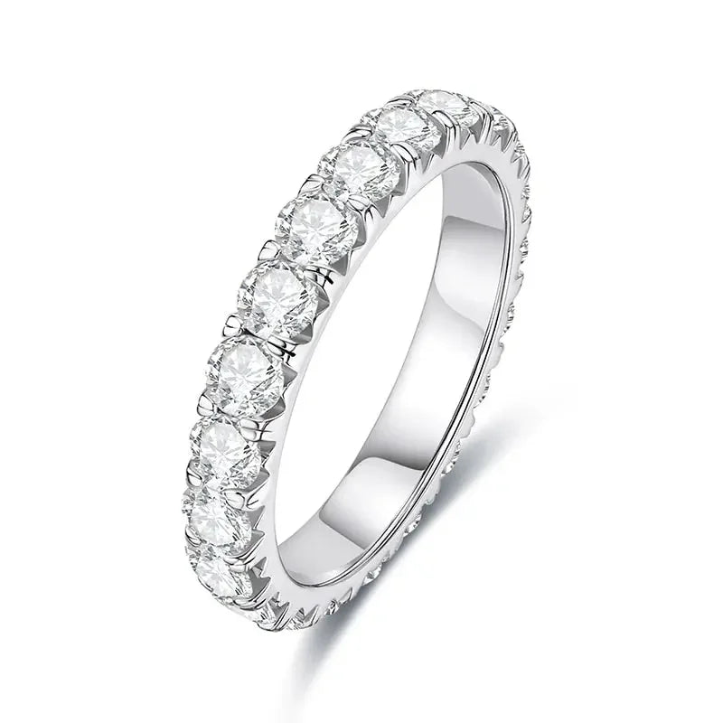 Engagement Ring 2-3ct D Color Moissanite 925 Sterling Silver