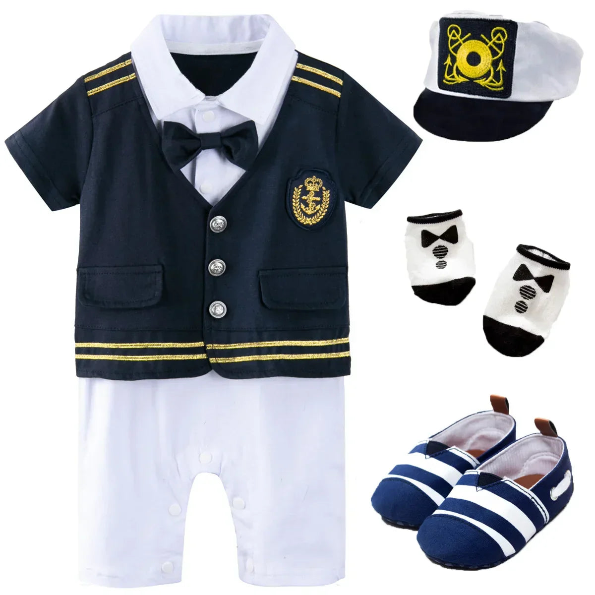 Baby Boys Captain Costume