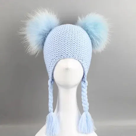 Winter Kids Fur Beanie