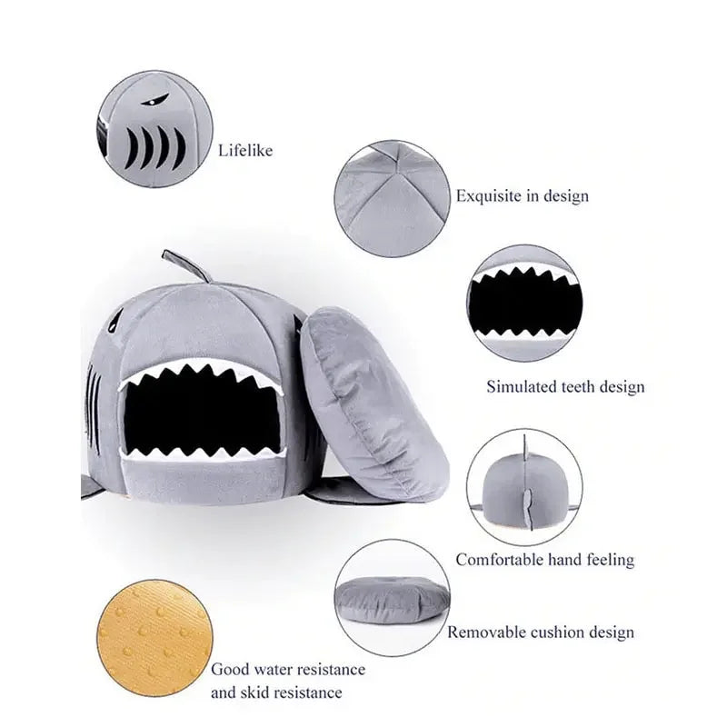 Cozy Pet Shark Bed