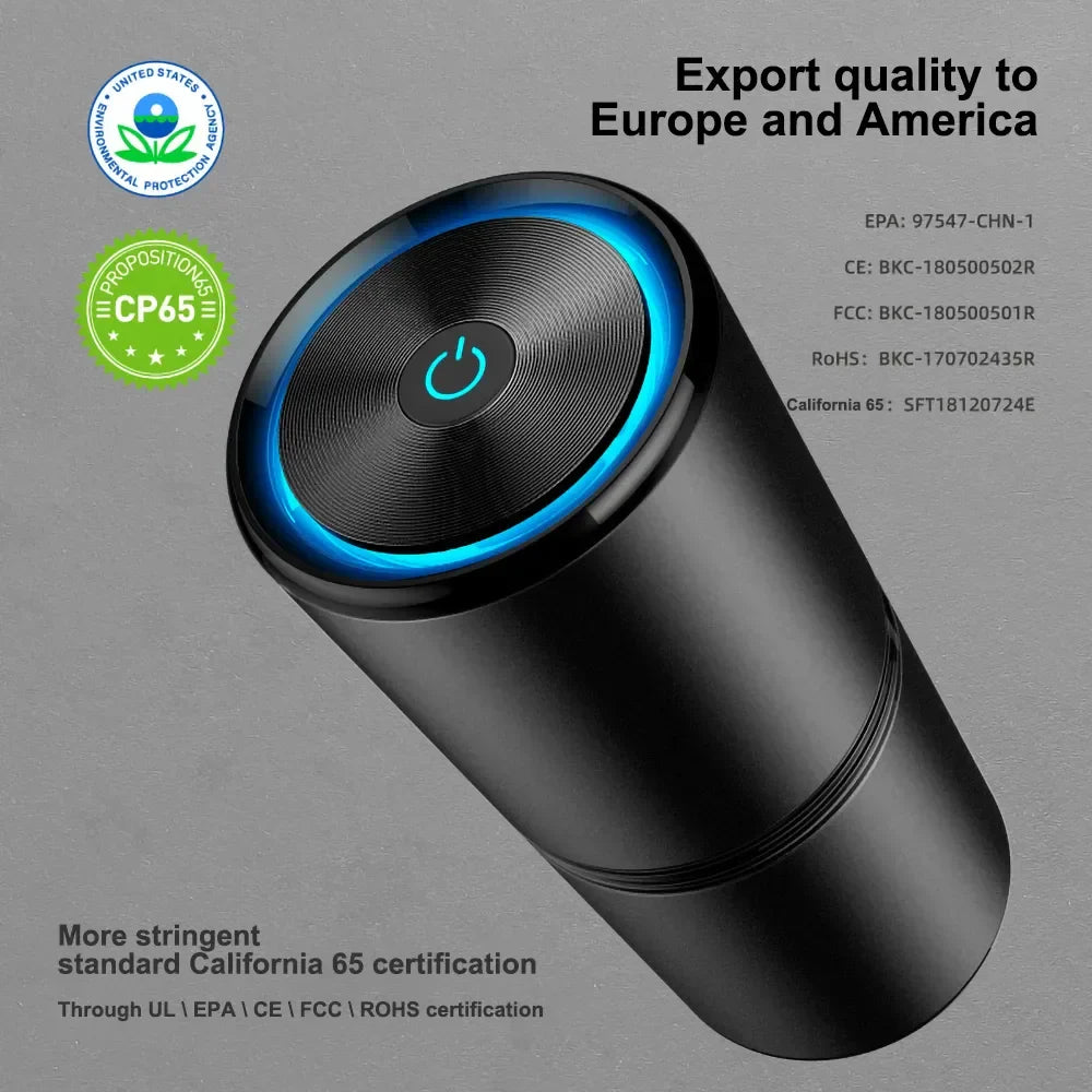 Portable Ionic Cleaner USB Remove Odor Smoke Car Air Purifier Cabin Ionizer Freshener Odor Eliminator Air Filter Oxygen Bar