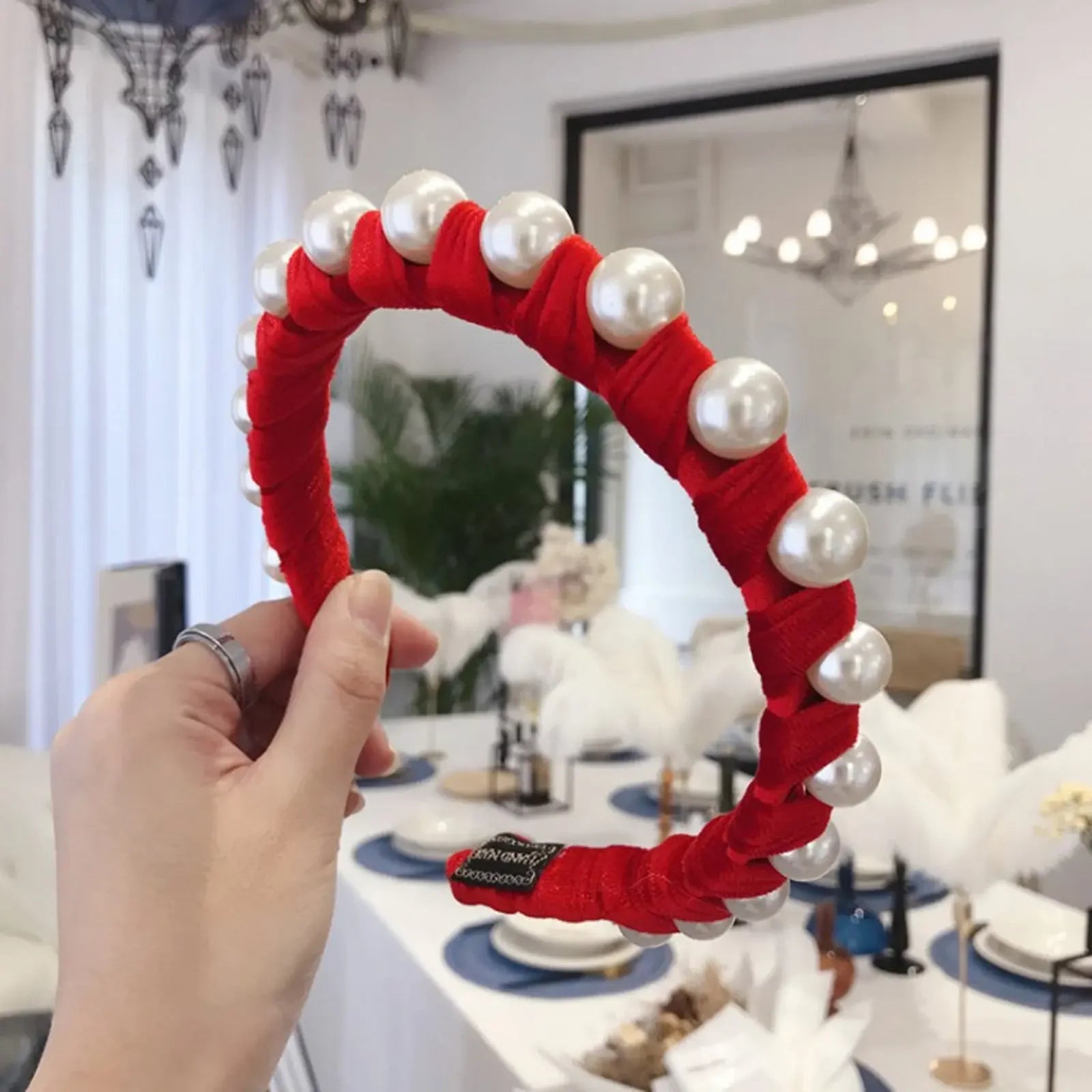 Pearl & Velvet Headband
