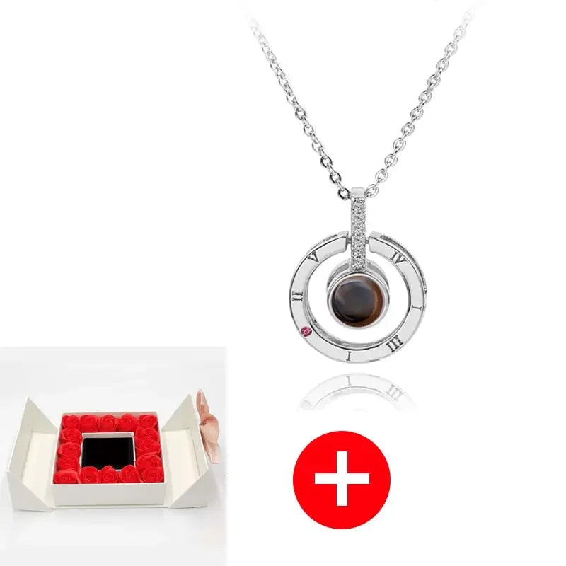 Valentines Artificial Rose & Jewelry Gift Box