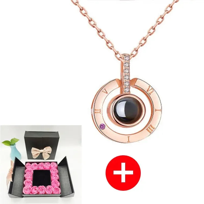 Valentines Artificial Rose & Jewelry Gift Box