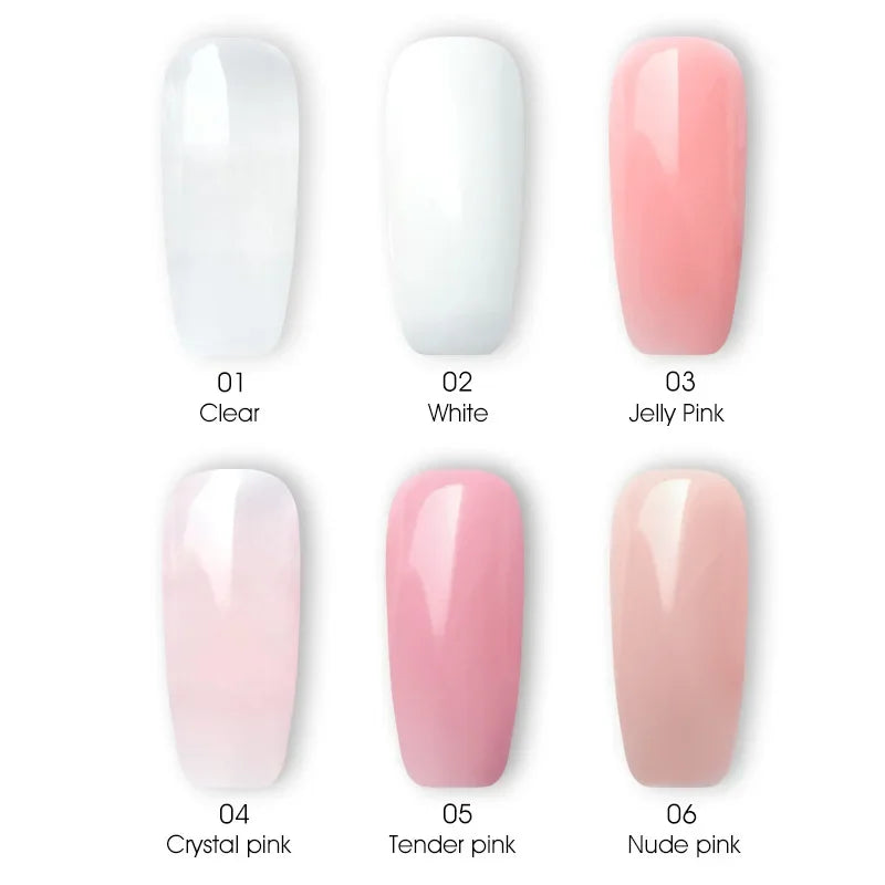 Venalisa Poly Nail Gel Nail Art French Nail Constraction Jelly Builder Extension Gel Acrylic Slip Solutions Clearnser Remover