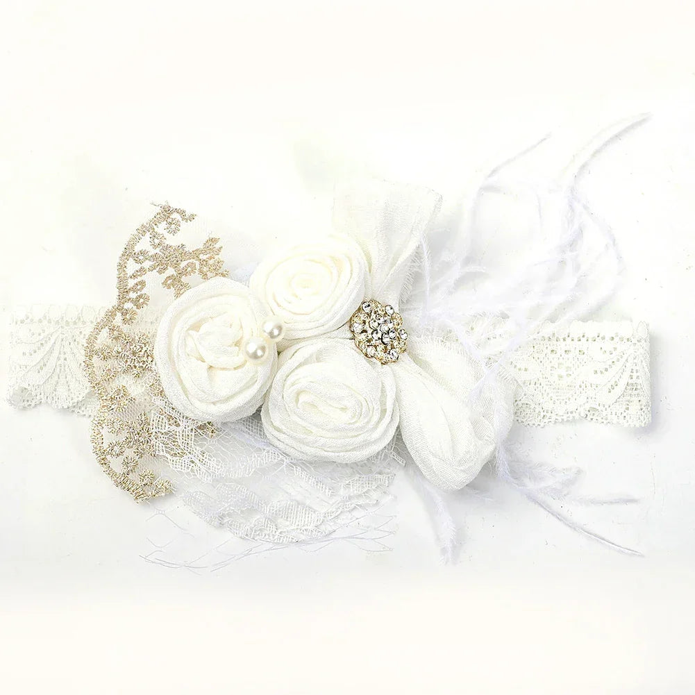 Vintage Flower Headband Baby Girls