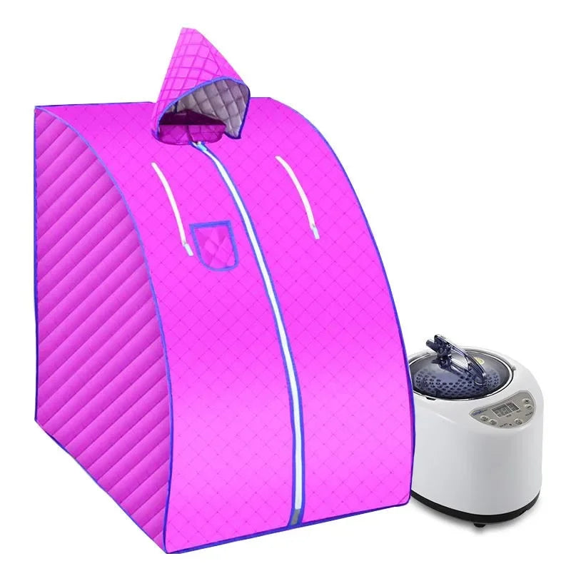 Portable Sauna Household Steam Room Beneficial Skin 2.0L Machine Slimming Bath SPA Health Simple Joint Steel Frame
