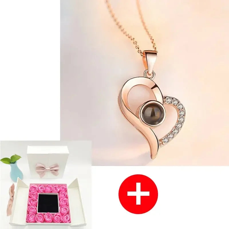 Valentines Artificial Rose & Jewelry Gift Box