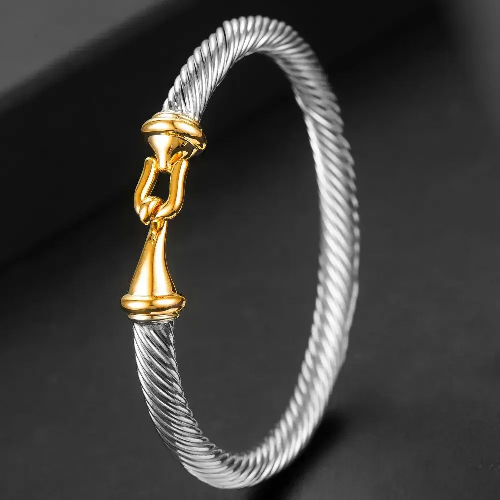 Missvikki Original design Stackable Bangle For Women Bridal Wedding Cubic Zircon OPen Bangle Dubai Bracelet Party Jewelry