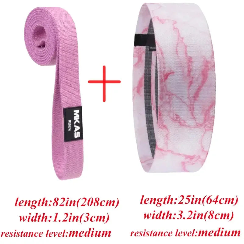 Marble Design Elastic Booty Bands Cardio Training