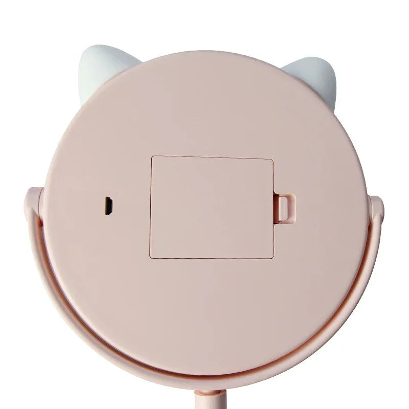 Kitty LED Makeup Mirror AAA/USB